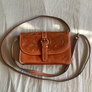 Genuine leather Patricia Nash crossbody bag